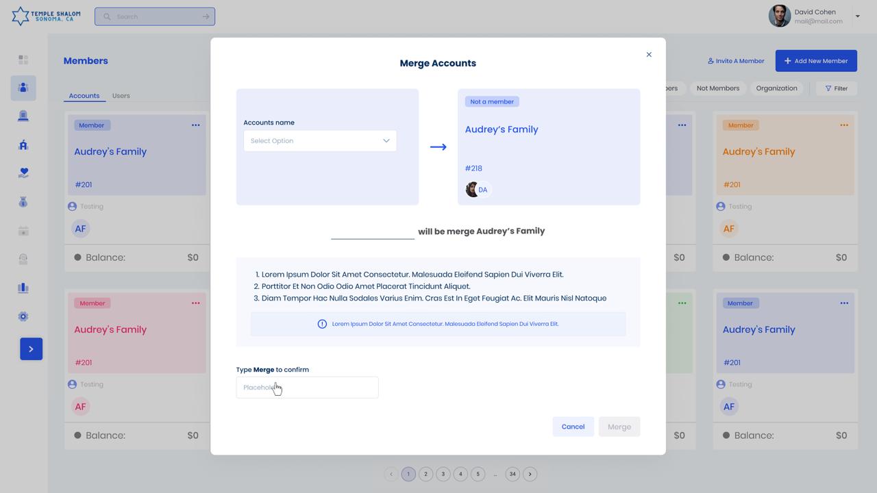 easyshul.com screen 3